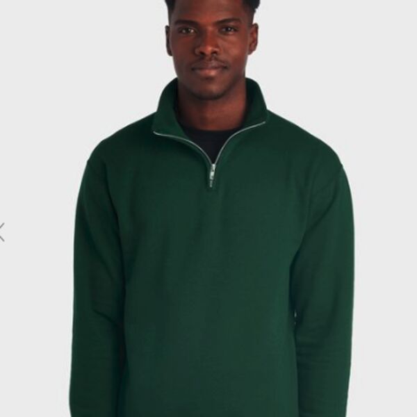 Nublend® Cadet Collar Quarter-Zip Sweatshirt Thumbnail