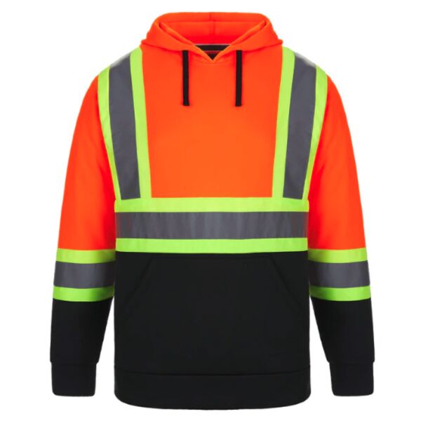 Long Haul - Unisex Hi-Visibility Pullover Hooded Safety Sweatshirt Thumbnail